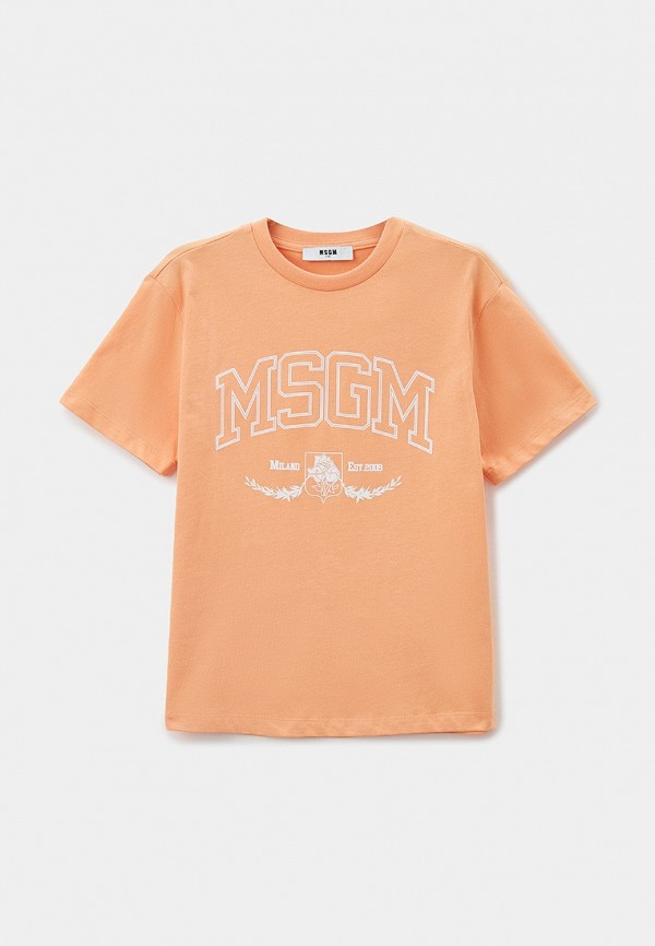 

Футболка MSGM Kids, Коралловый
