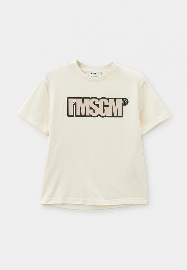 

Футболка MSGM Kids, Бежевый