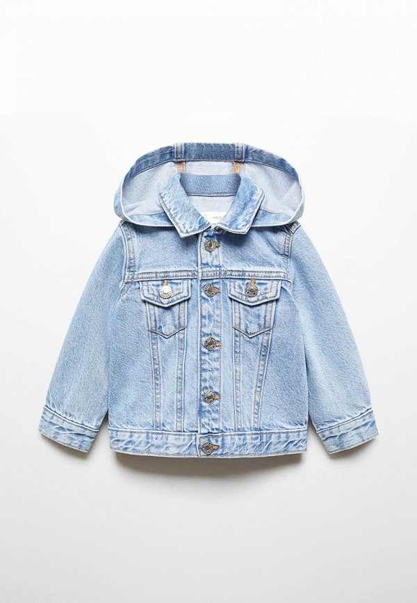 

Куртка джинсовая Mango Kids, Голубой, HOODIE