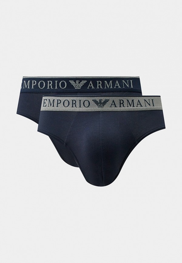 Трусы 2 шт. Emporio Armani синего цвета