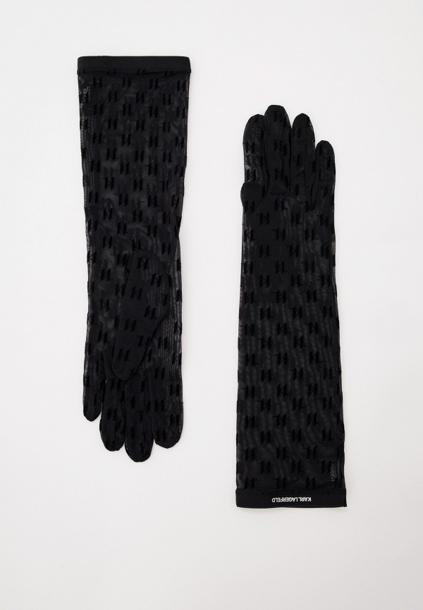 Перчатки Karl Lagerfeld черного цвета