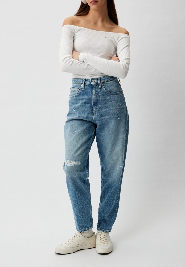 

Джинсы Tommy Jeans, Голубой, MOM JEAN UH