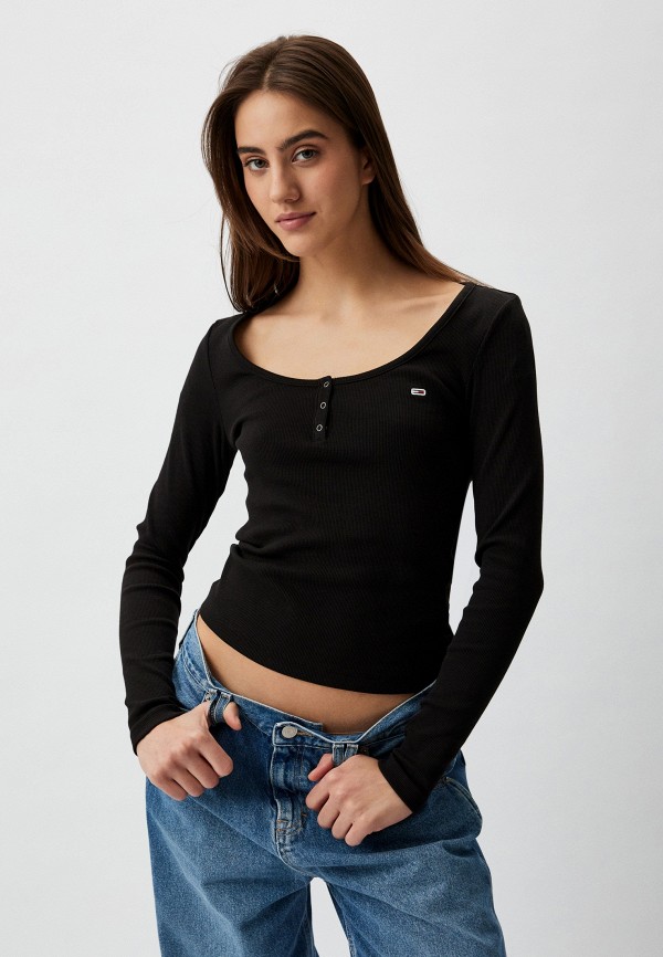 

Лонгслив Tommy Jeans, Черный