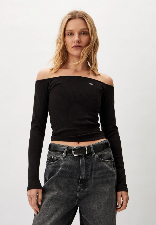 

Лонгслив Tommy Jeans, Черный