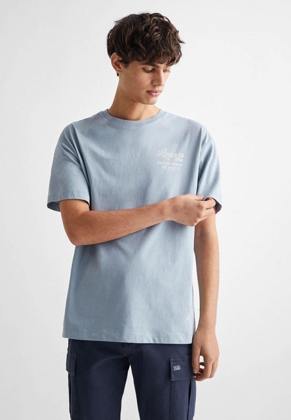 

Футболка Mango Kids, Голубой, LOUNGEB