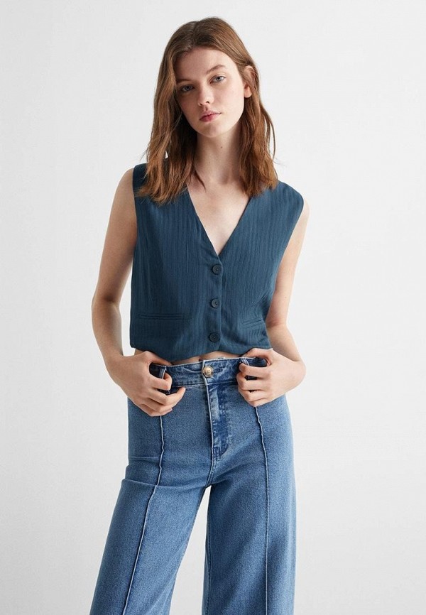 

Жилет Mango Kids, Синий, BLUEC