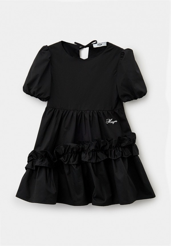 Платье MSGM Kids черного цвета
