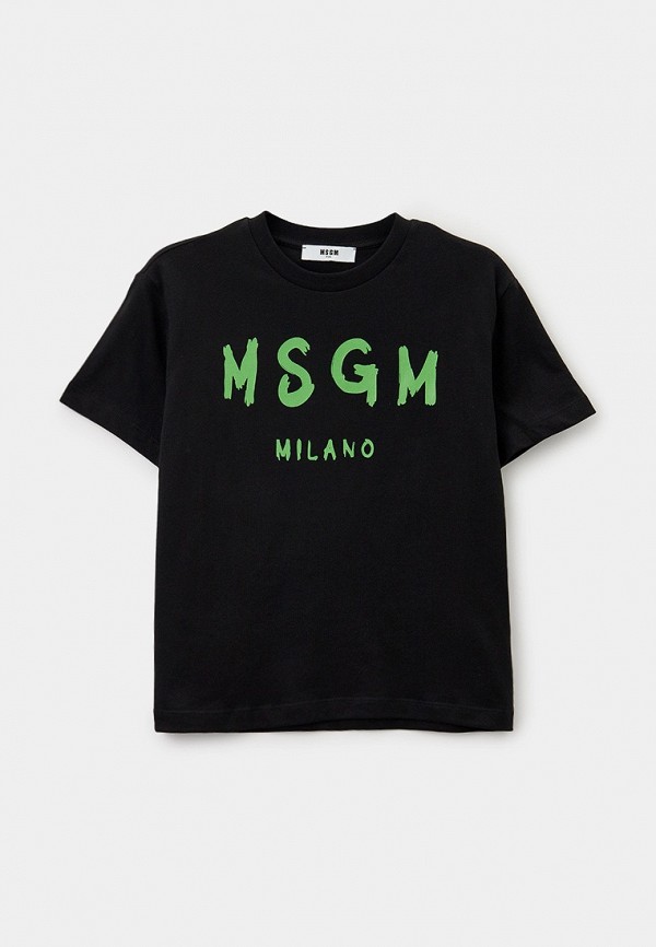 Футболка MSGM Kids черного цвета