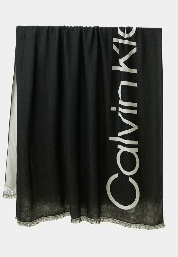 Палантин Calvin Klein черного цвета