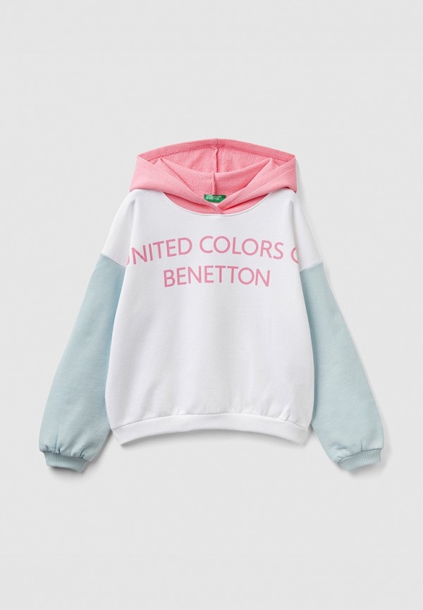 Худи United Colors of Benetton белого цвета