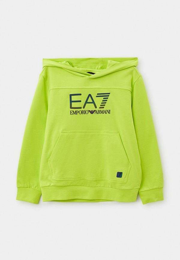 Худи EA7 зеленого цвета