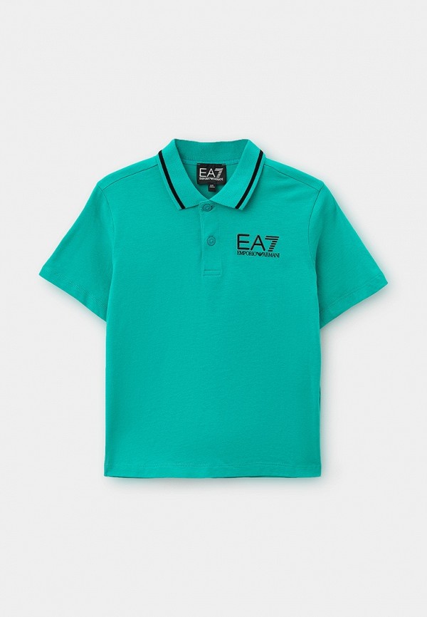 

Поло EA7, Бирюзовый