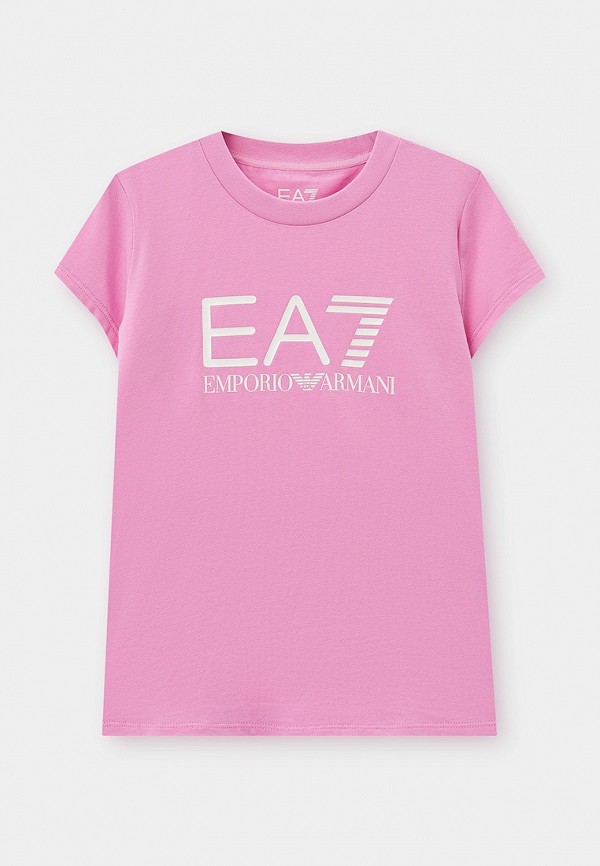 Футболка EA7 розового цвета