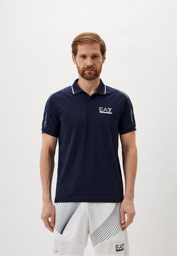 

Поло EA7, Синий, TENNIS CLUB M