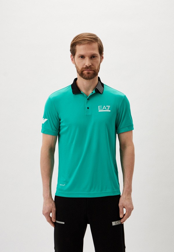 

Поло EA7, Бирюзовый, TENNIS PRO M