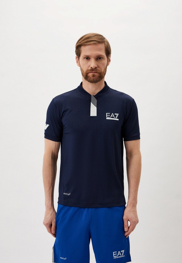 

Поло EA7, Синий, TENNIS PRO M