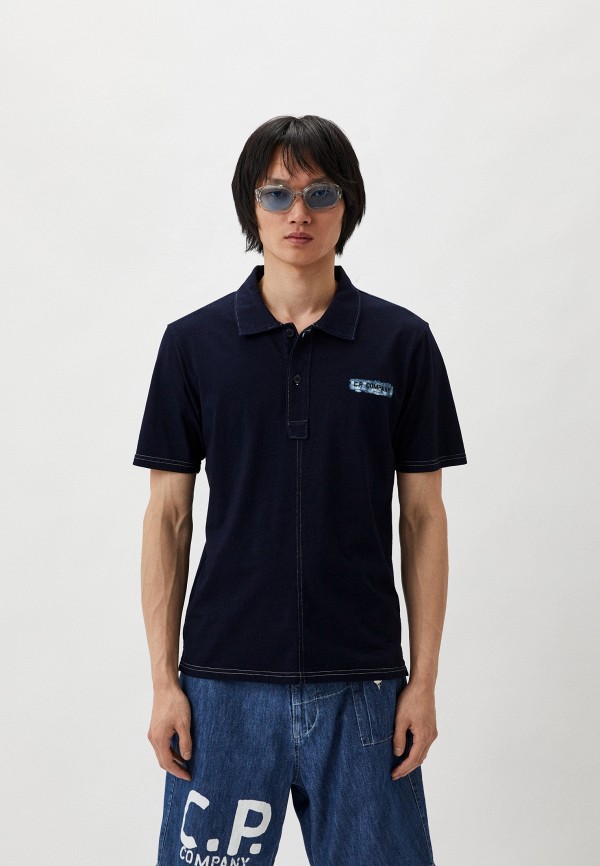 

Поло C.P. Company, Синий, Indigo Jersey