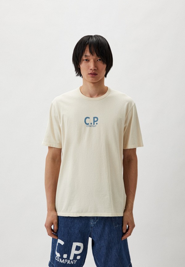 

Футболка C.P. Company, Бежевый, Natural Jersey