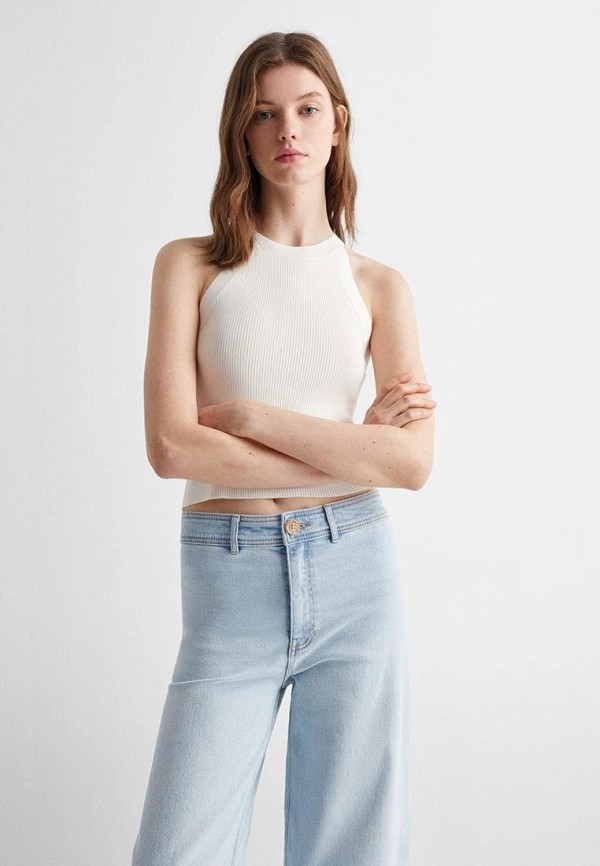 

Топ Mango Kids, Белый, HALTER