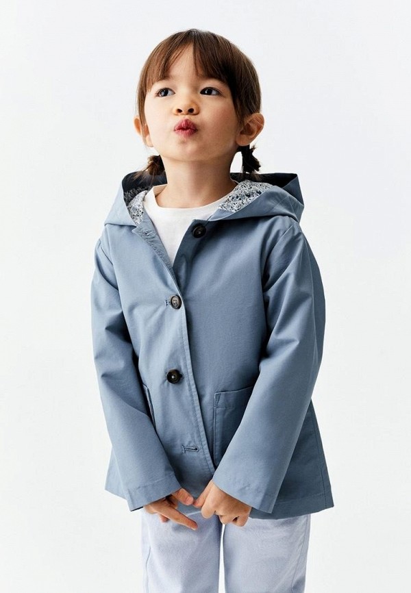 

Плащ Mango Kids, Голубой, GRACE