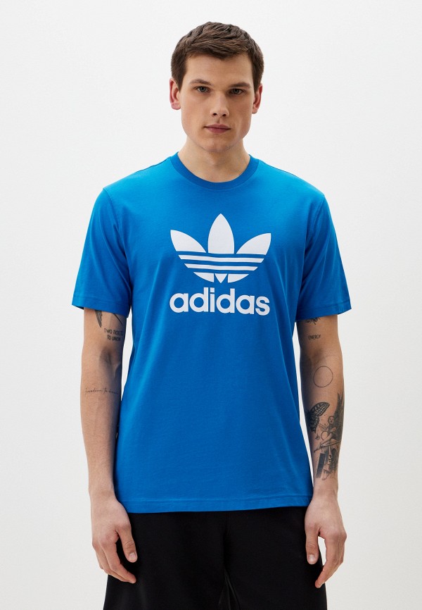 Футболка adidas Originals синего цвета