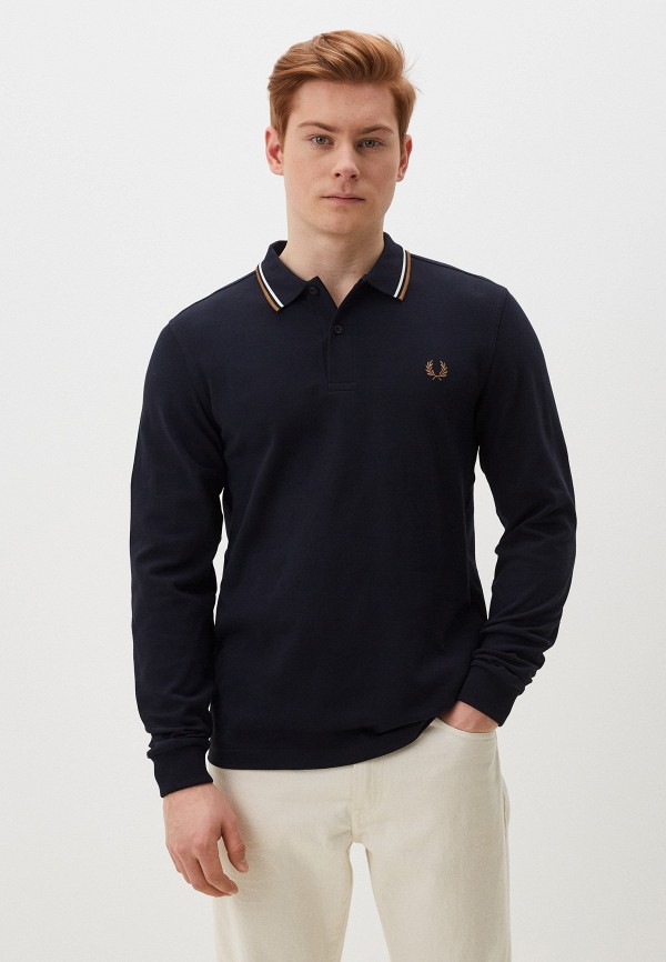 

Поло Fred Perry, Синий, TWIN TIPPED