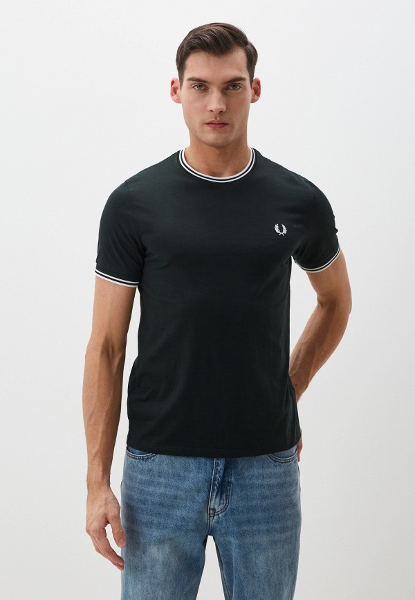 

Футболка Fred Perry, Зеленый, TWIN TIPPED