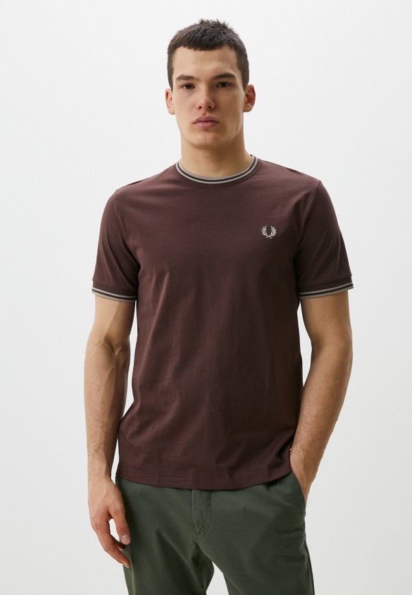 

Футболка Fred Perry, Коричневый, TWIN TIPPED