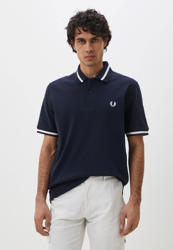 Поло Fred Perry синего цвета