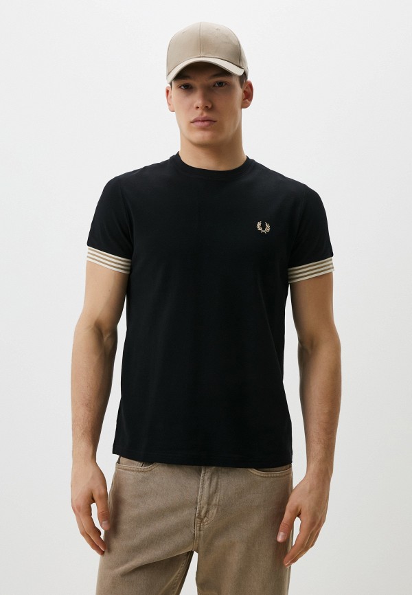 

Футболка Fred Perry, Черный, STRIPED CUFF