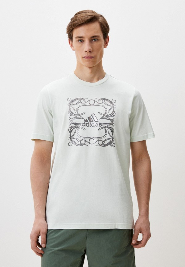 

Футболка adidas, Зеленый, M METALLIC G T