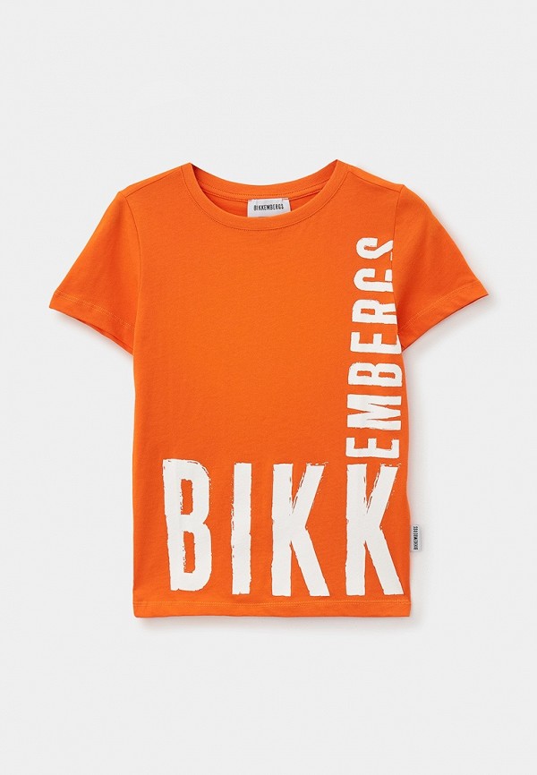 Футболка Bikkembergs оранжевого цвета