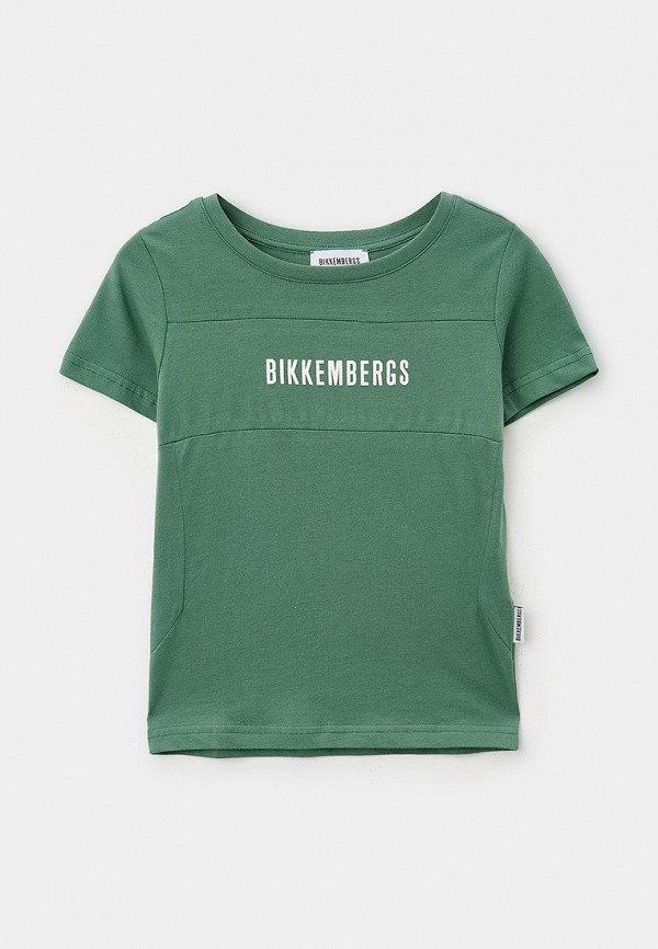 Футболка Bikkembergs зеленого цвета