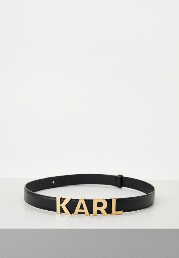 Ремень Karl Lagerfeld черного цвета