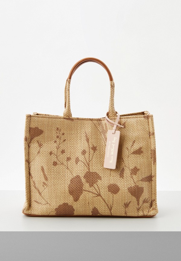 

Сумка и брелок Coccinelle, Бежевый, NEVER WITHOUT BAG
