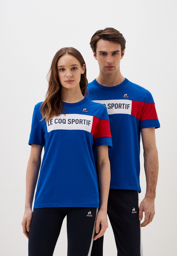 Футболка Le Coq Sportif синего цвета