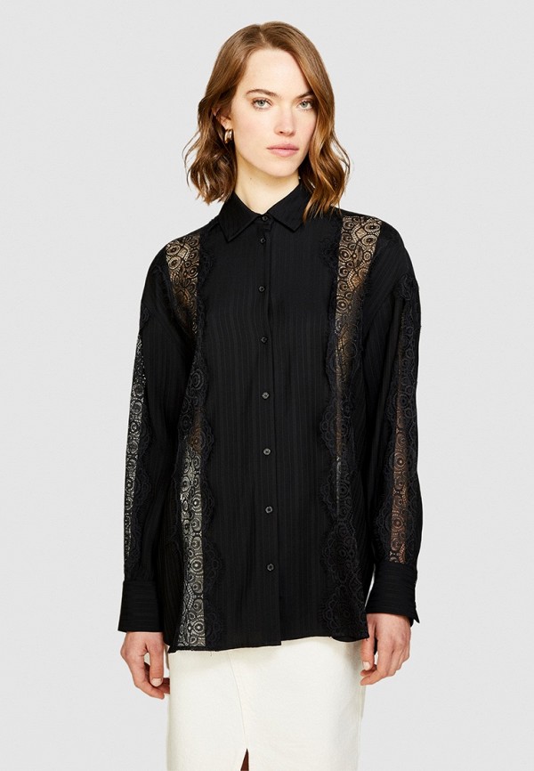 Блуза Sisley черного цвета