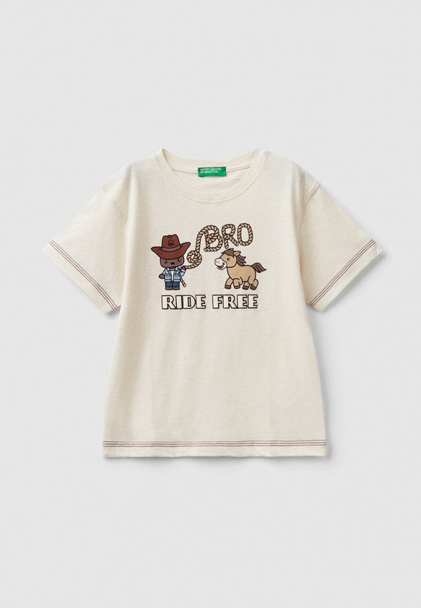 

Футболка United Colors of Benetton, Бежевый