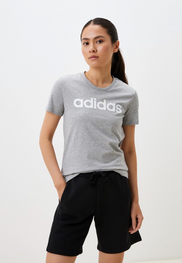 

Футболка adidas, Серый, W LIN T