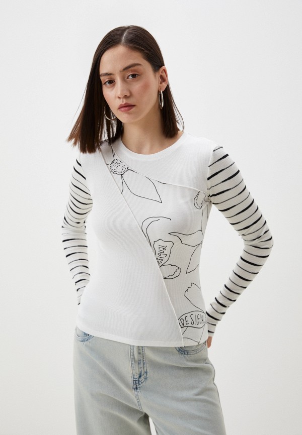 

Лонгслив Desigual, Белый