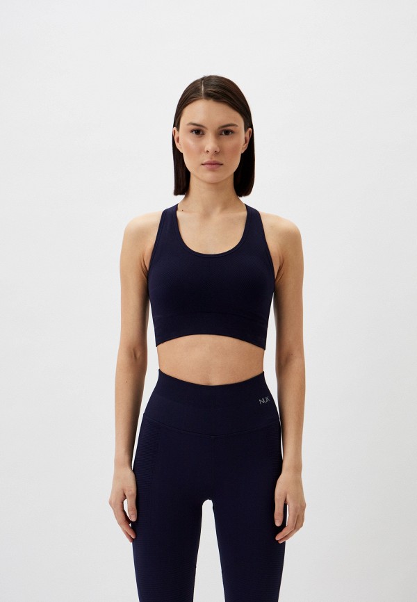 

Топ спортивный Nux, Синий, One by One Scoop Bra