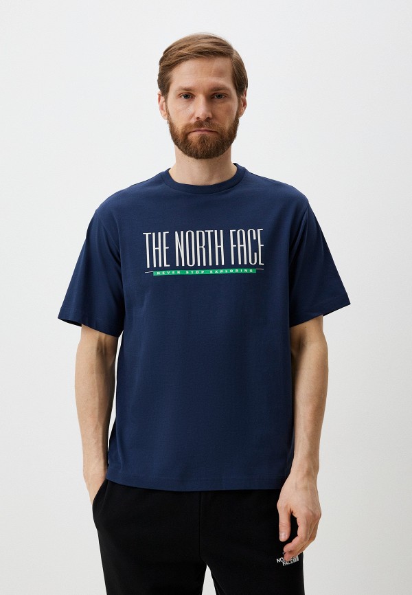 Футболка The North Face синего цвета