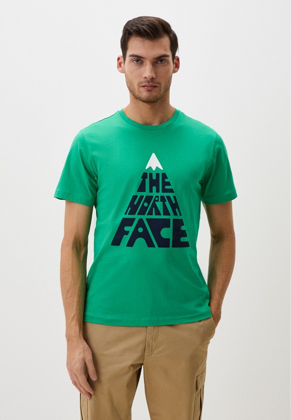 футболка the north face хлопок размер s зеленый Футболка The North Face M Mountain Play S/S Tee