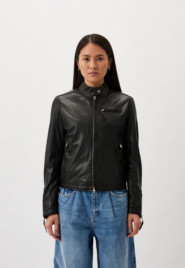 

Куртка кожаная Blouson, Черный
