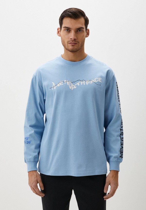 

Лонгслив The North Face, Голубой, U Nse Graphic L/S Tee