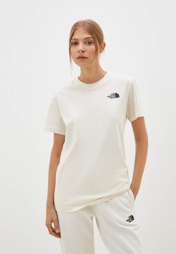 

Футболка The North Face, Бежевый, W S/S Relaxed Redbox Tee