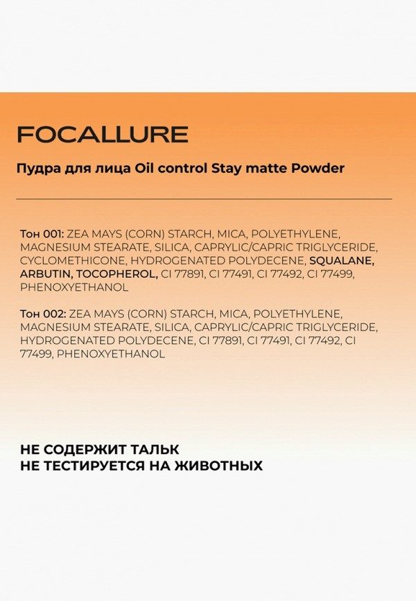 фото Пудра focallure