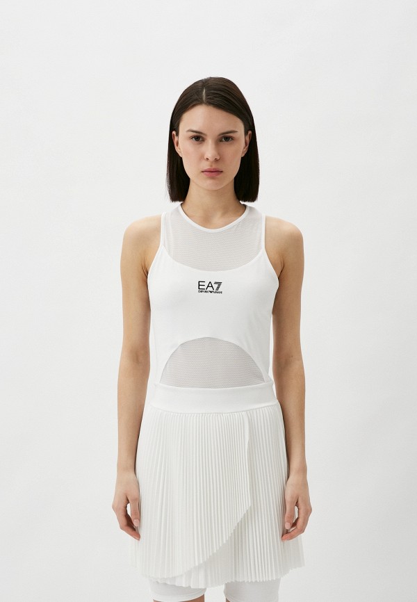 Платье и шорты EA7 белого цвета