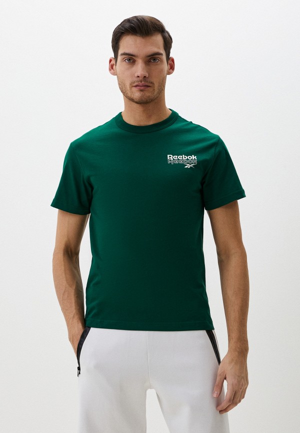 футболка reebok силуэт прямой размер xl зеленый Футболка Reebok RI BRAND PROUD GFX SS TEE