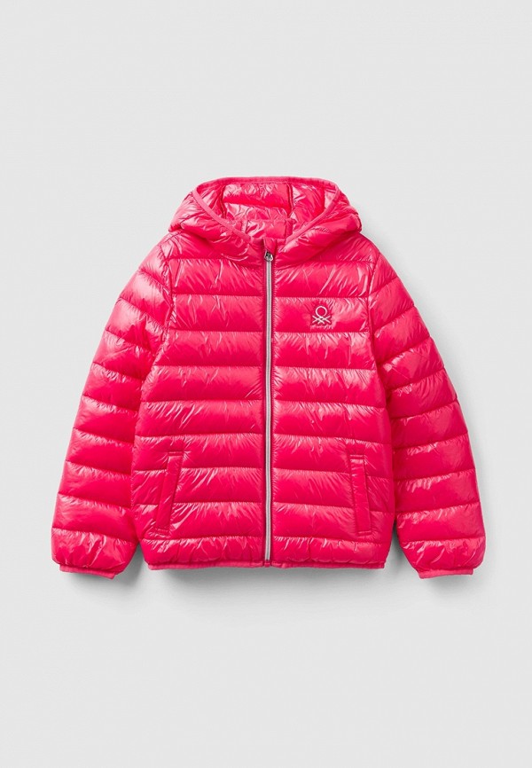 Куртка утепленная United Colors of Benetton розового цвета